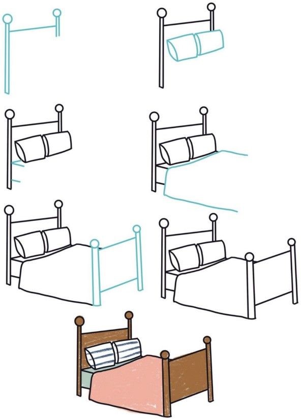 Bed ideas 7 Drawing Ideas