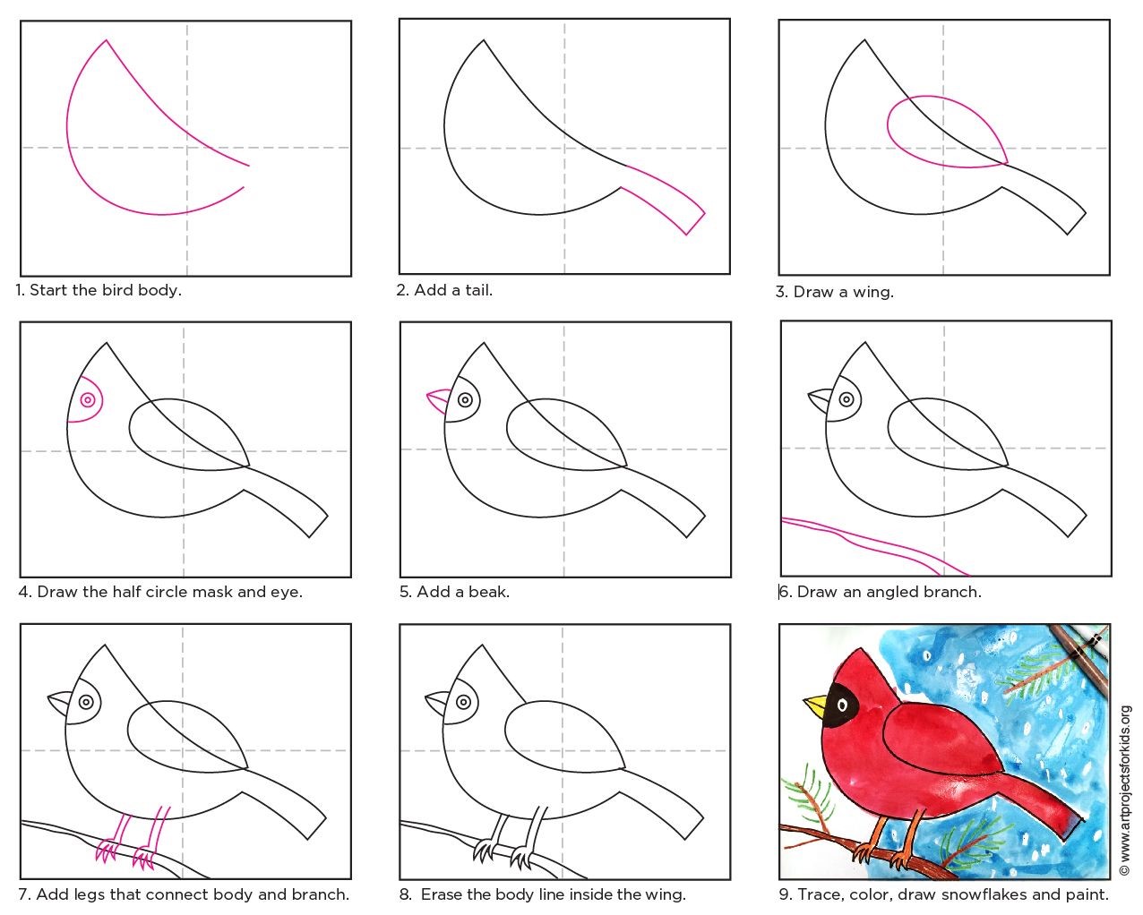 How to draw Cardinal Idea 3