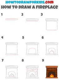 Fireplace Drawing Ideas