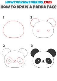 Panda's head Drawing Ideas