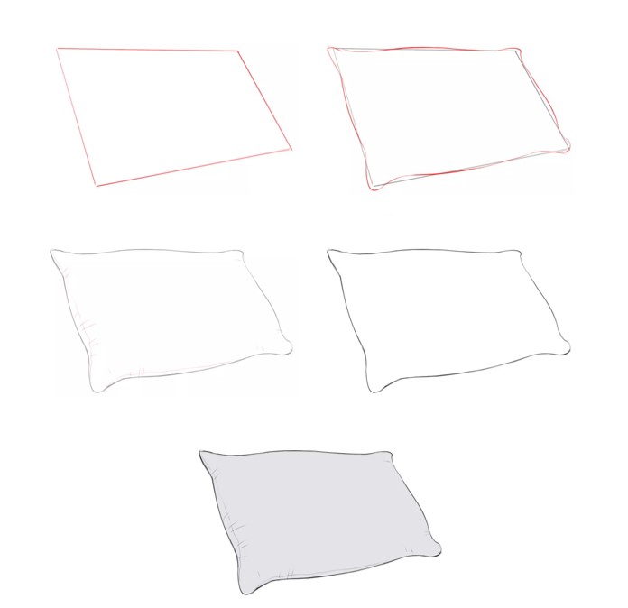 How to draw Pillow (2)