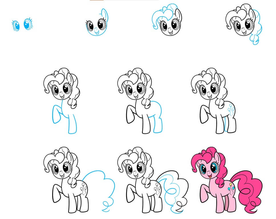 How to draw Pinkie Pie (5)