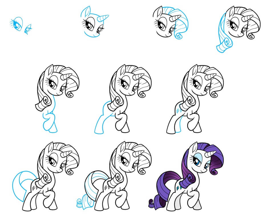 How to draw Rarity (1)