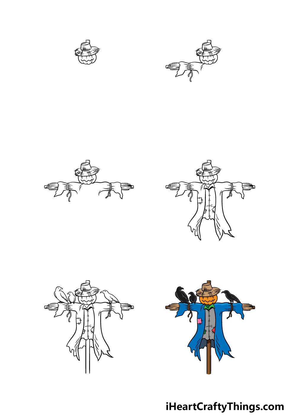 How to draw Scarecrow idea 5