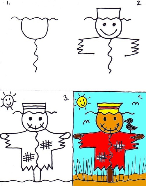 Scarecrow idea 7 Drawing Ideas