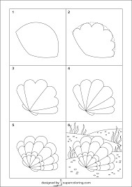 How to draw Seashell Ideas 3