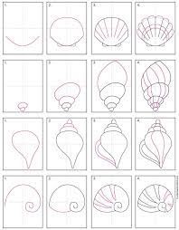 How to draw Seashell Ideas 4