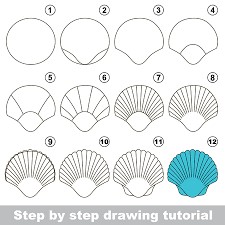 How to draw Seashell Ideas 7