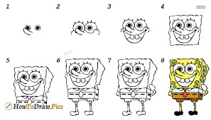 How to draw Spongebob idea 7