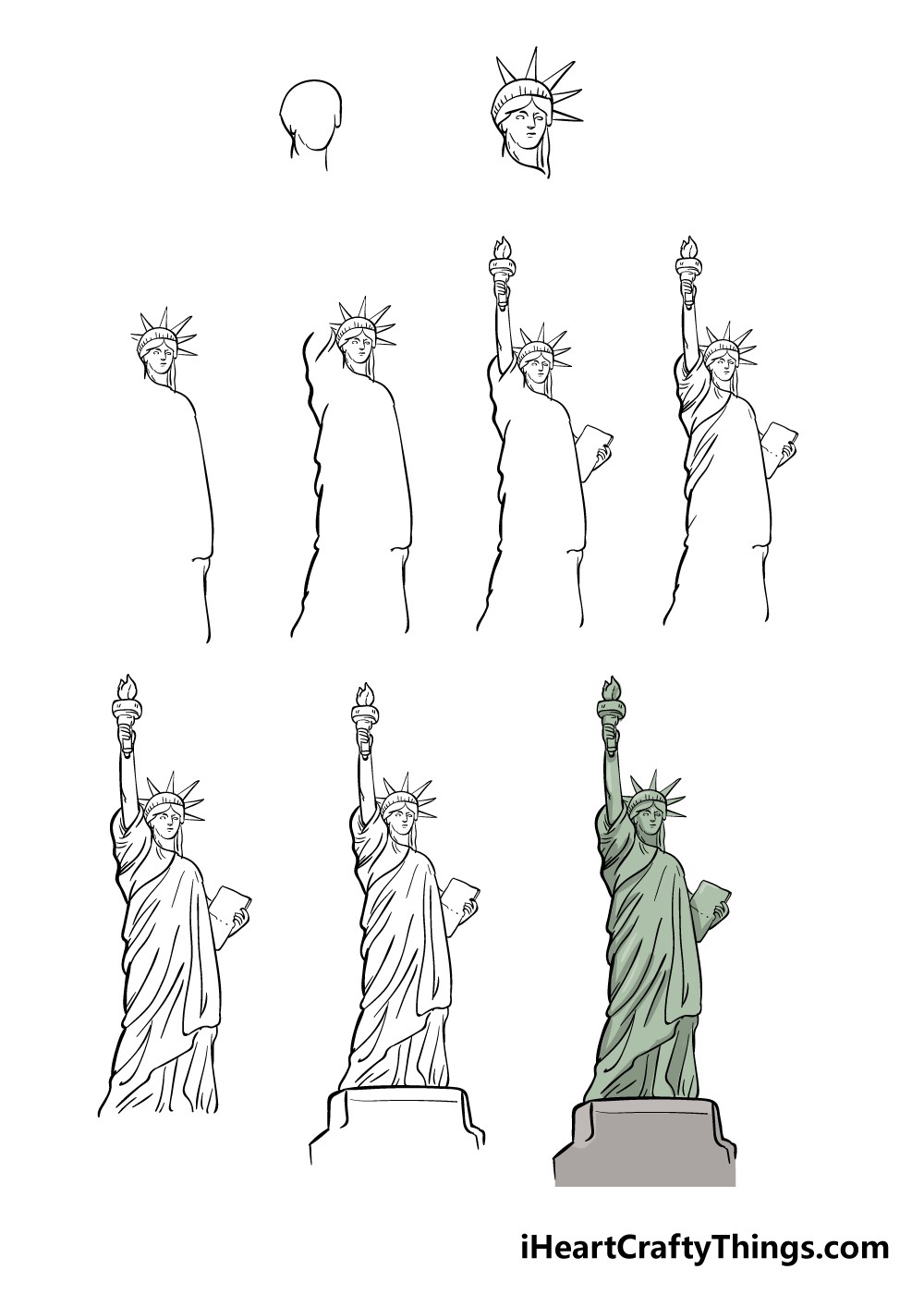 Statue of Liberty idea 1 Drawing Ideas