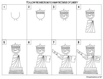 Statue of Liberty idea 7 Drawing Ideas