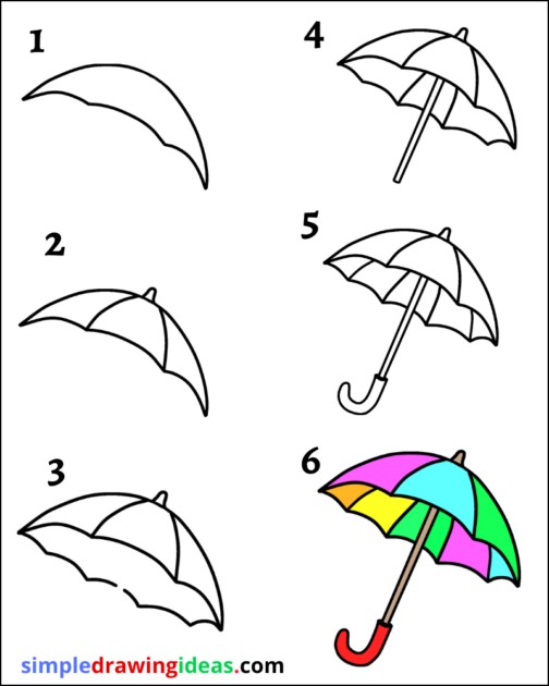 Umbrella Drawing Ideas