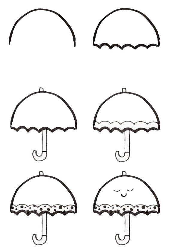 How to draw Umbrella idea (15)