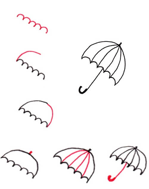 How to draw Umbrella idea (22)