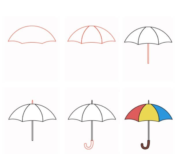 How to draw Umbrella idea (23)