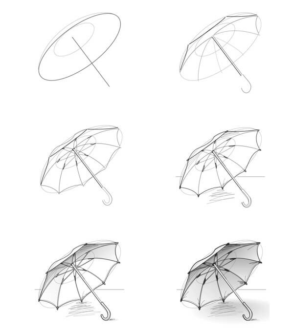 How to draw Umbrella idea (28)