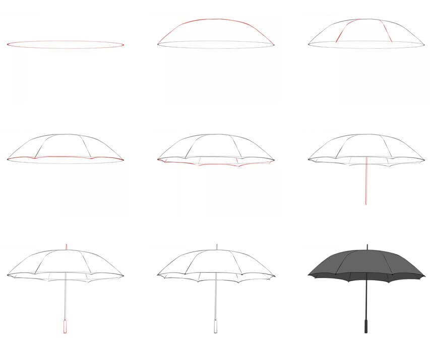 How to draw Umbrella idea (29)