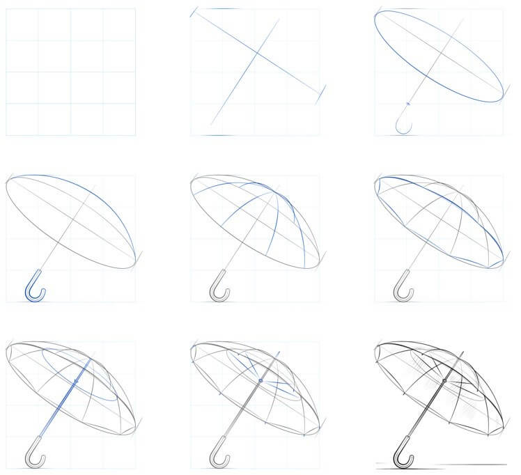 How to draw Umbrella idea (30)