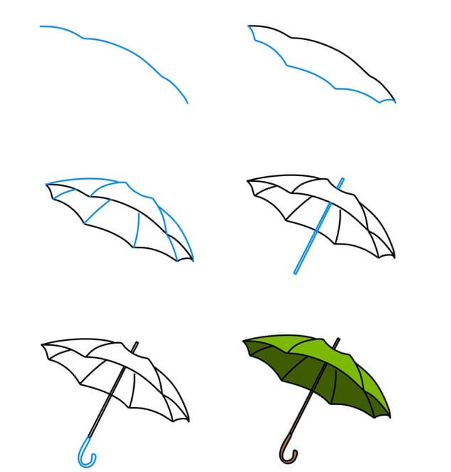 How to draw Umbrella idea (32)