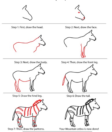 Zebra Idea 10 Drawing Ideas