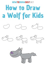 A simple wolf Drawing Ideas