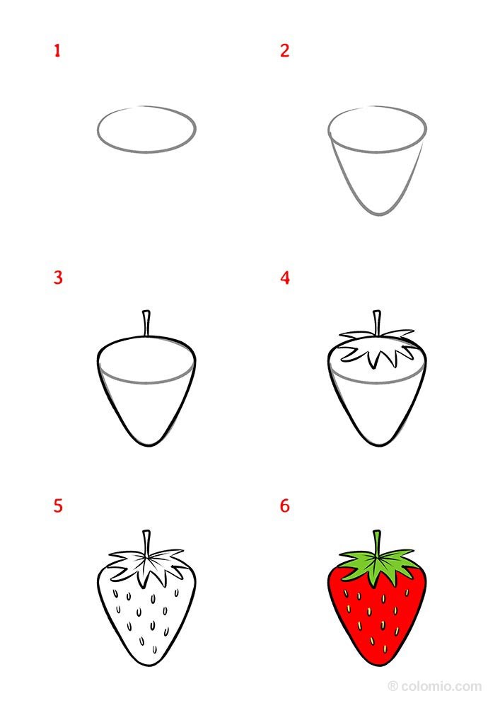 Strawberry idea 3 Drawing Ideas