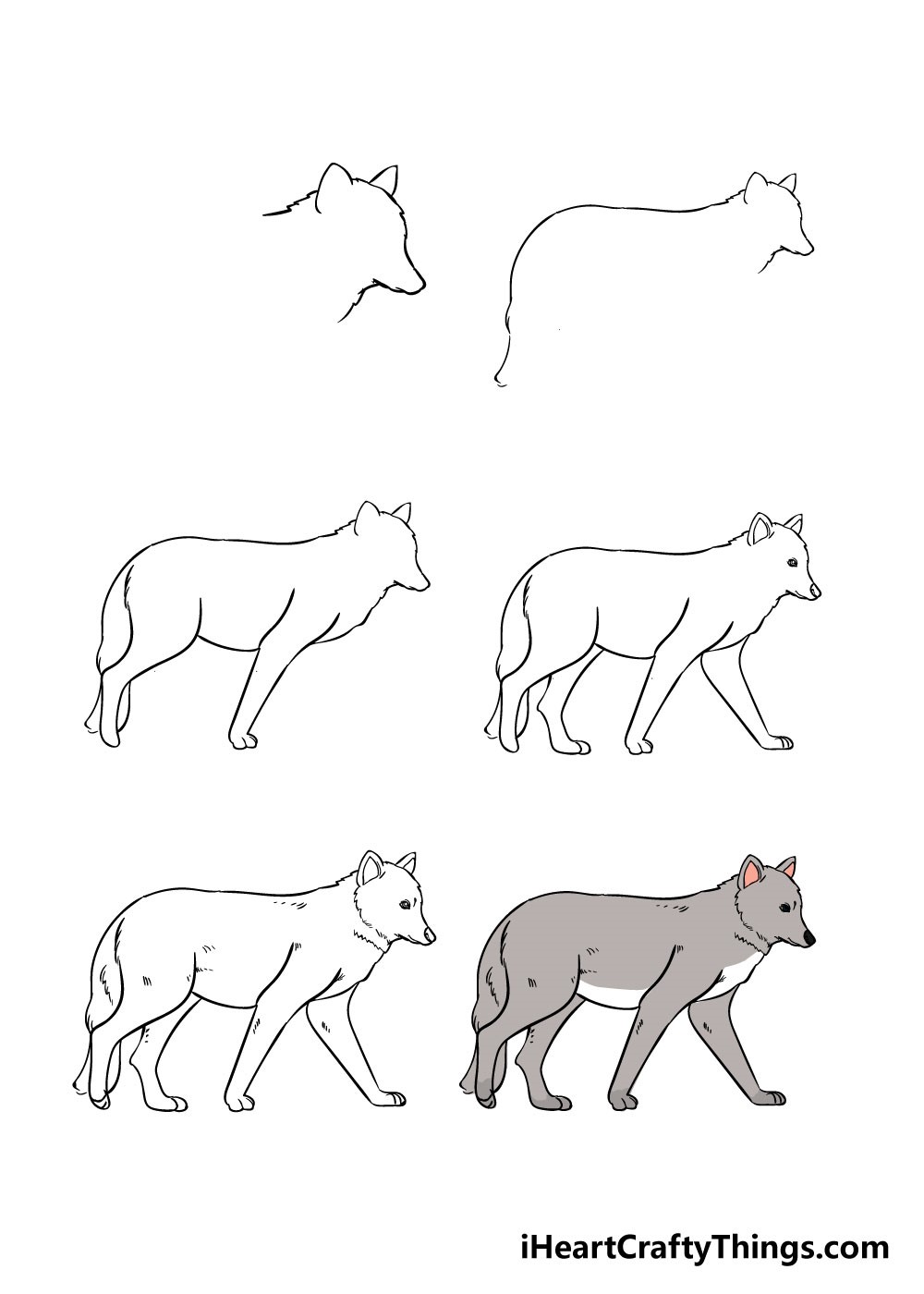 Wolf Drawing Ideas