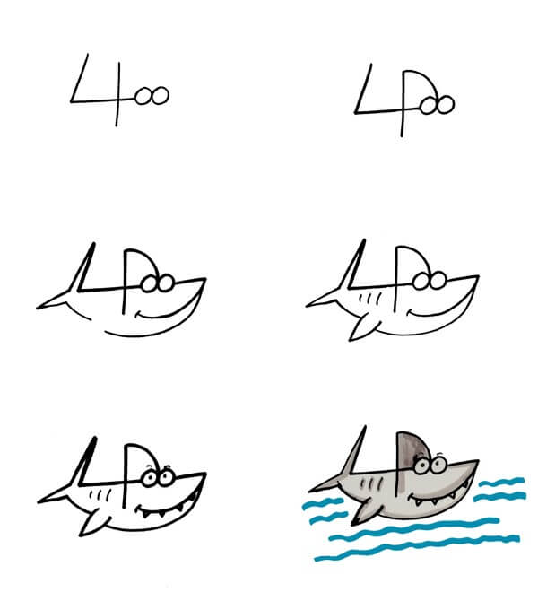 Shark idea (15) Drawing Ideas