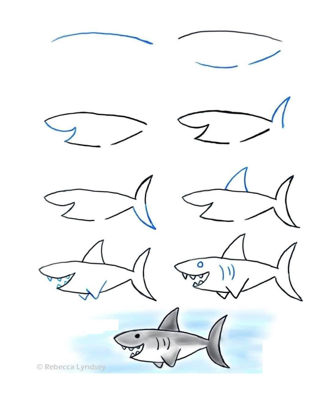 Shark idea (3) Drawing Ideas
