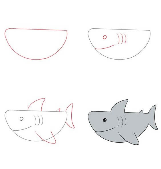 Shark idea (4) Drawing Ideas