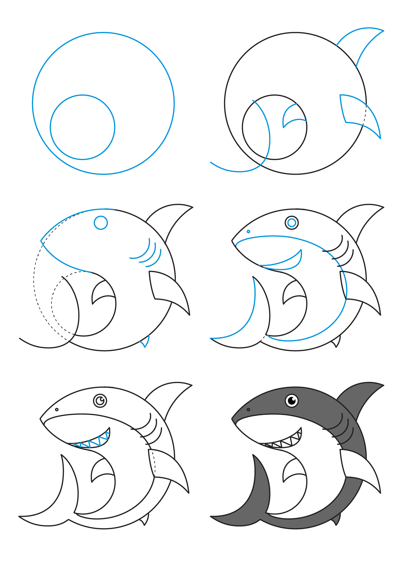 Shark idea (9) Drawing Ideas