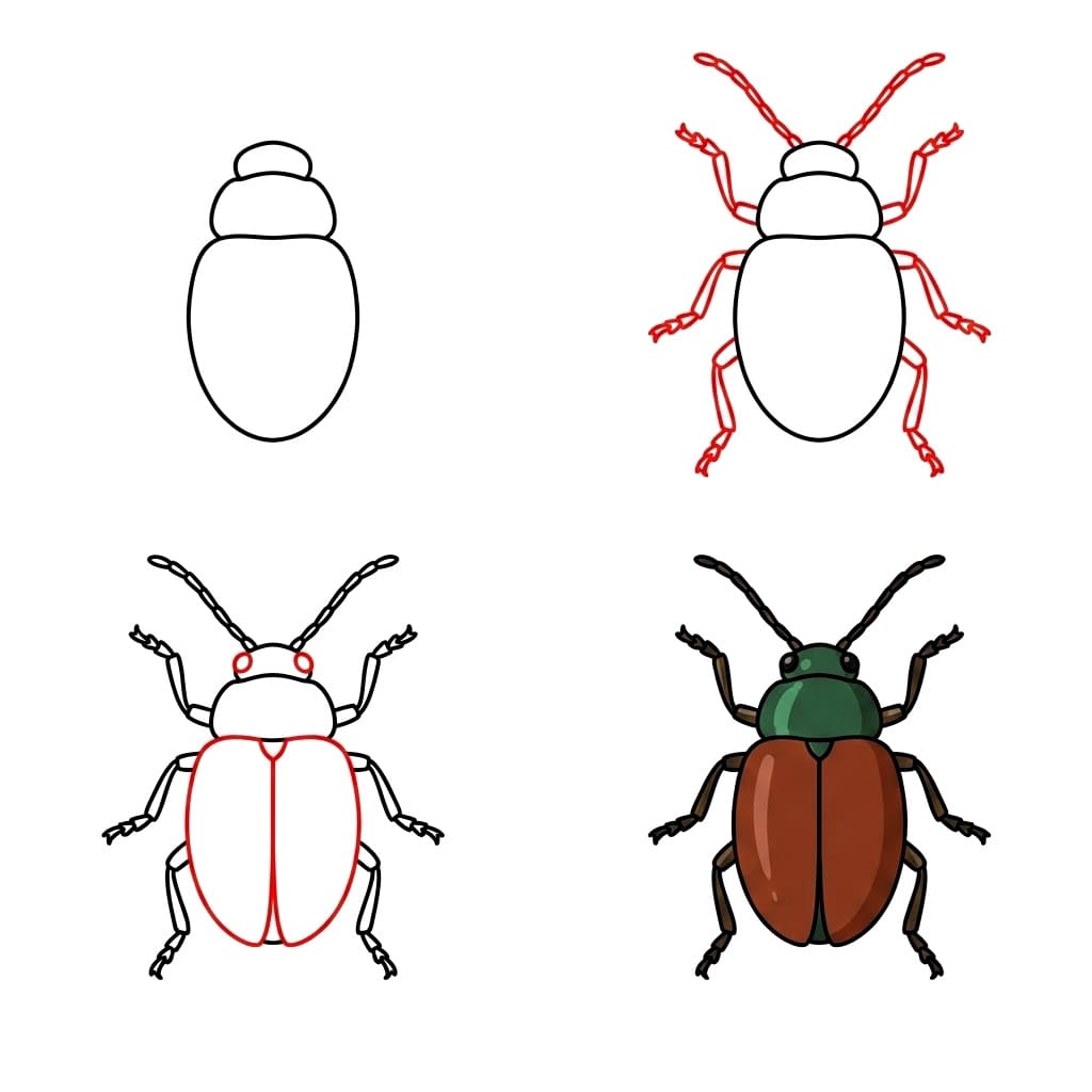 Awesome Beetle Drawing Ideas