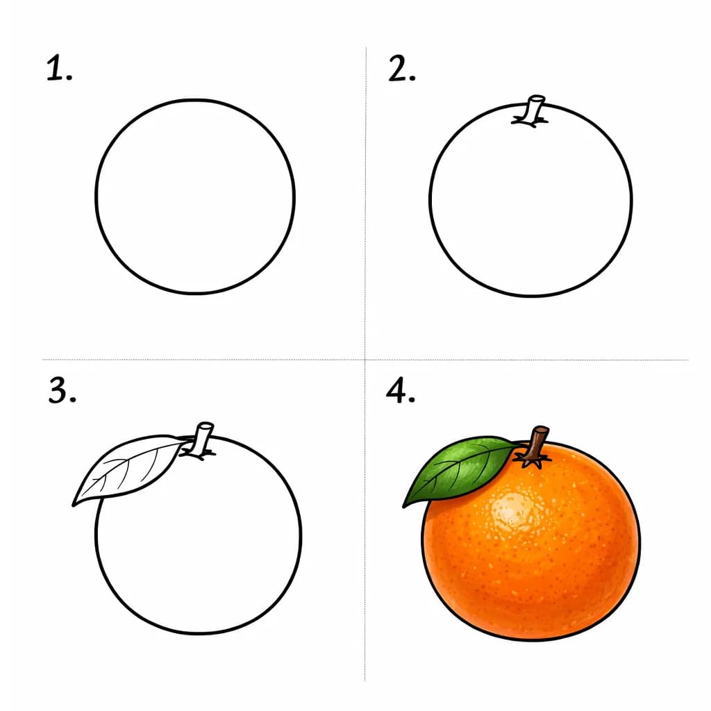 Basic Orange Drawing Ideas