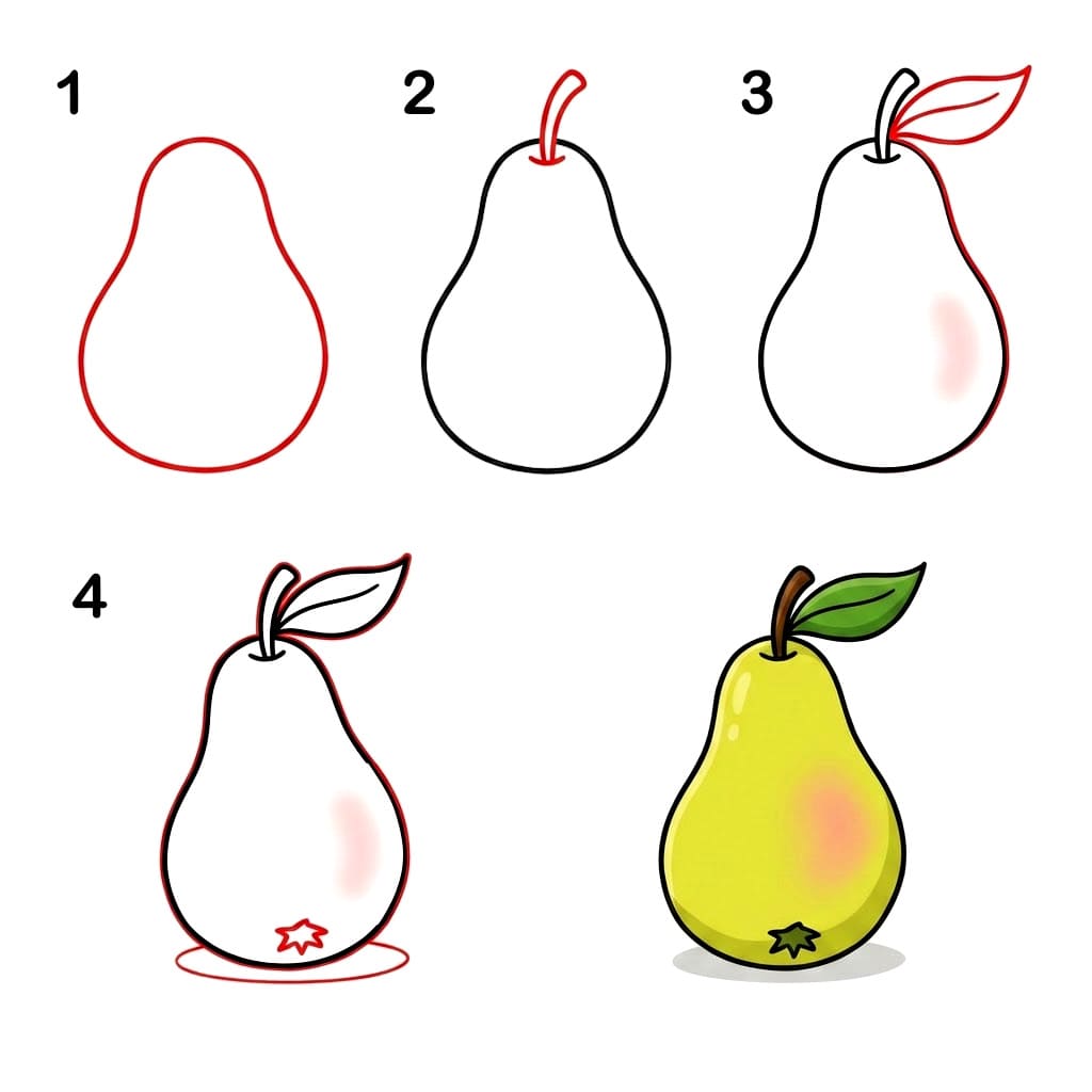 Big Pear Drawing Ideas