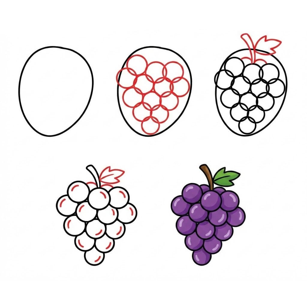 Bunch of grapes free image Drawing Ideas