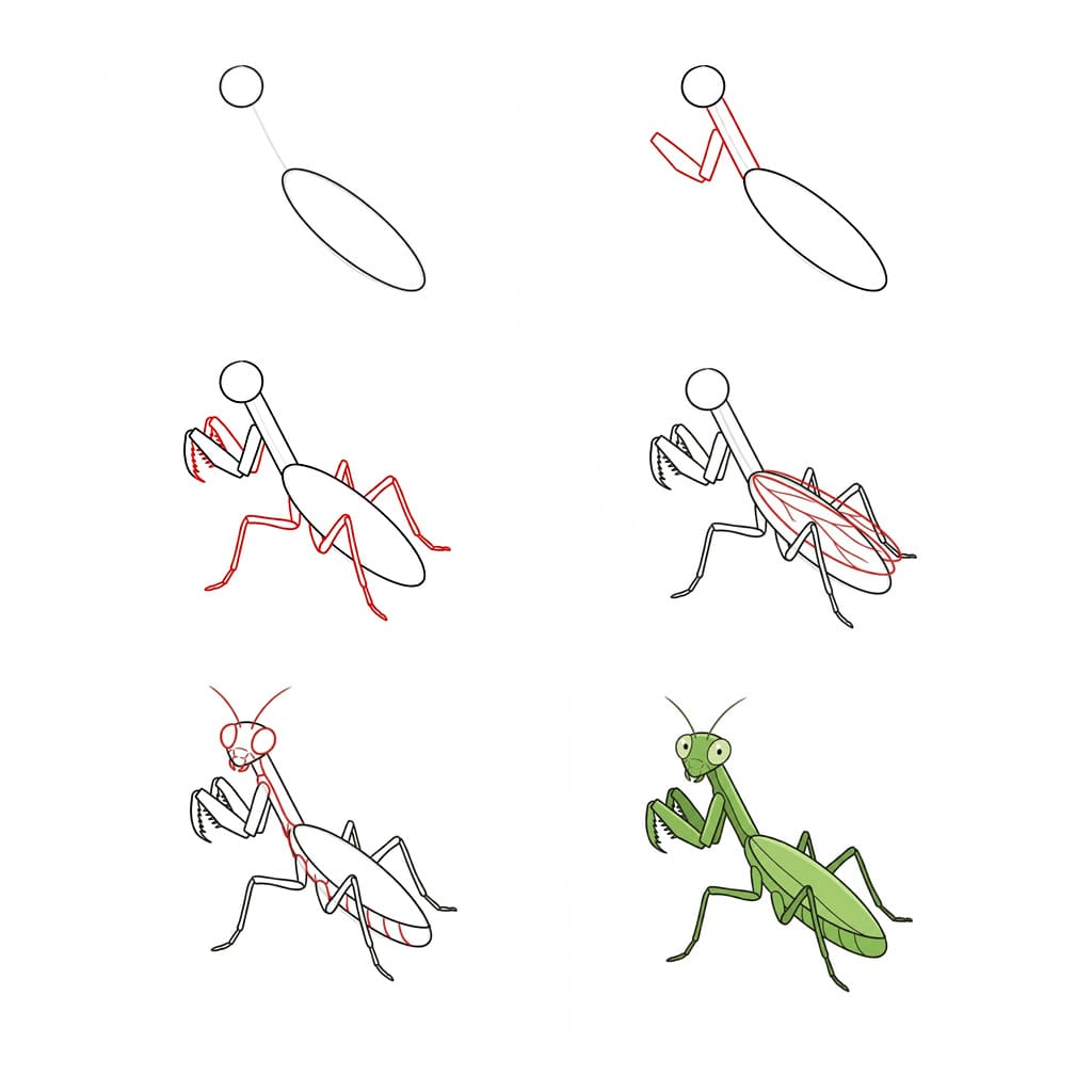 How to draw Free Mantis