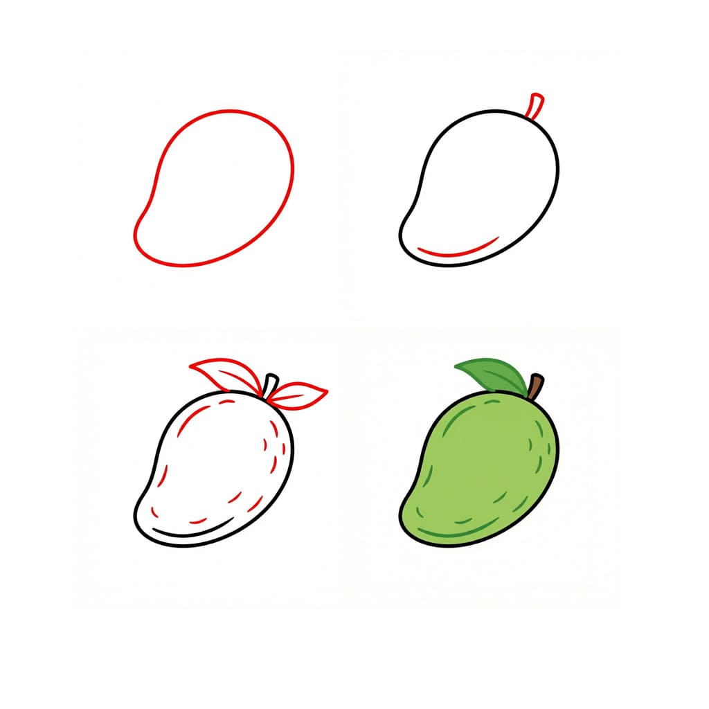 Green Mango Drawing Ideas