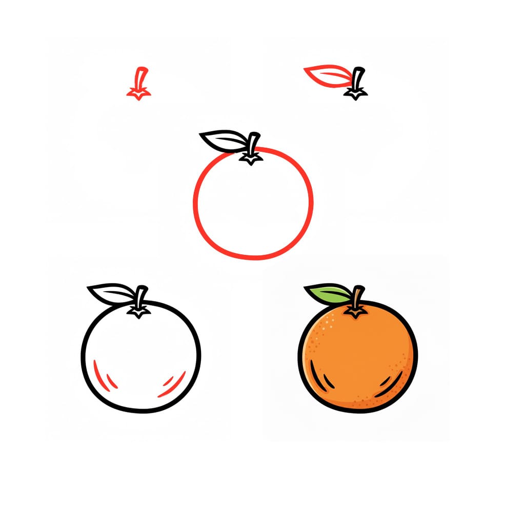 Little Orange Drawing Ideas