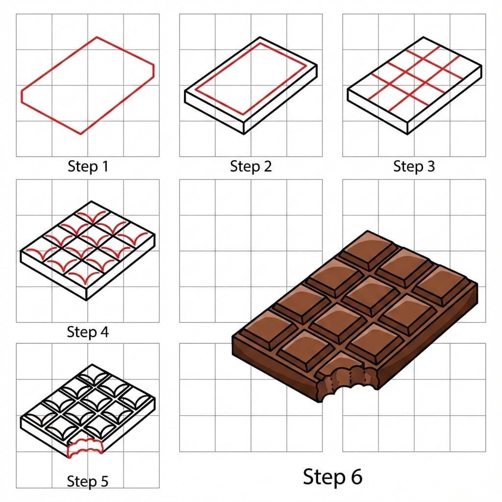 Lovely Chocolate Drawing Ideas
