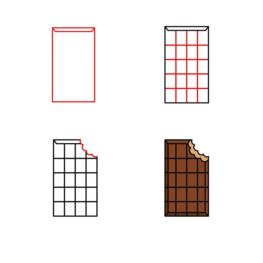 Normal Chocolate Drawing Ideas