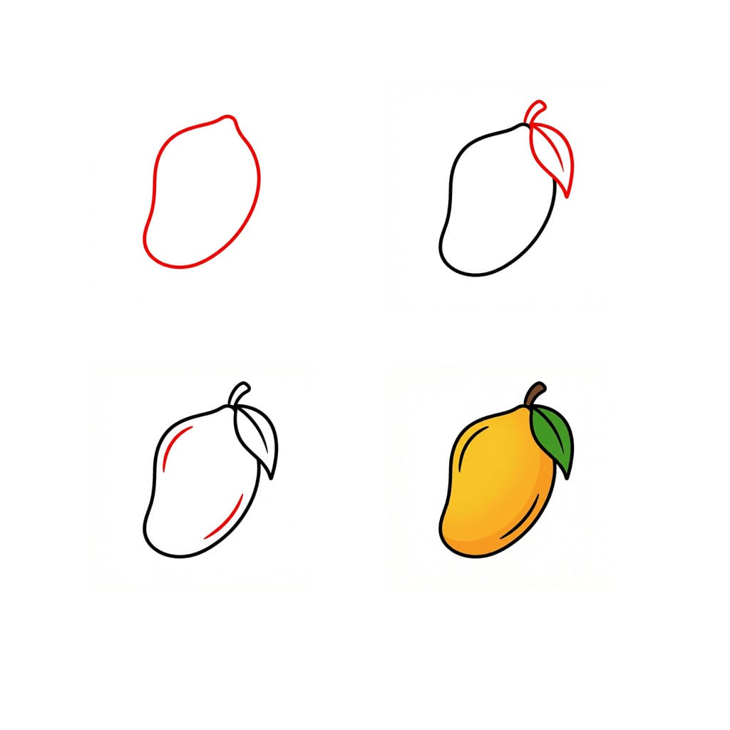Normal Mango Drawing Ideas