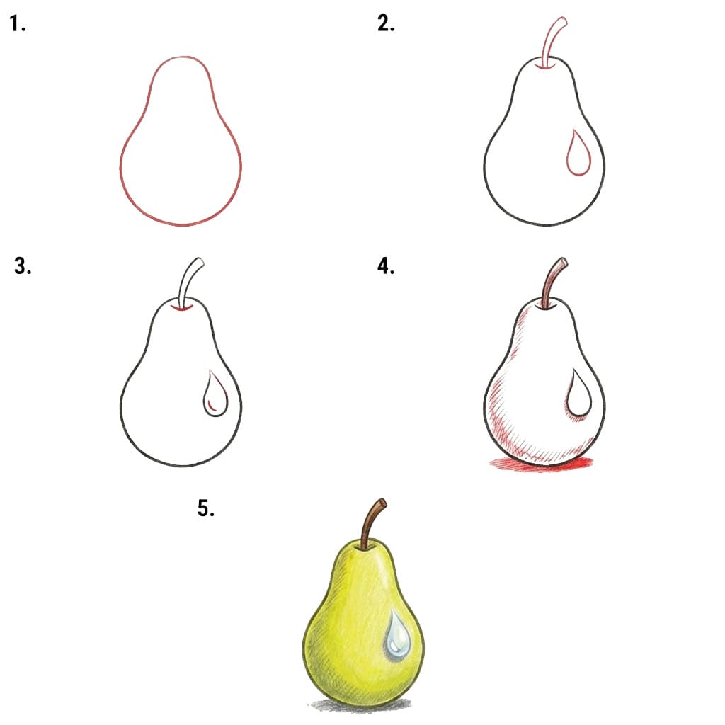 One Pear Free Drawing Ideas