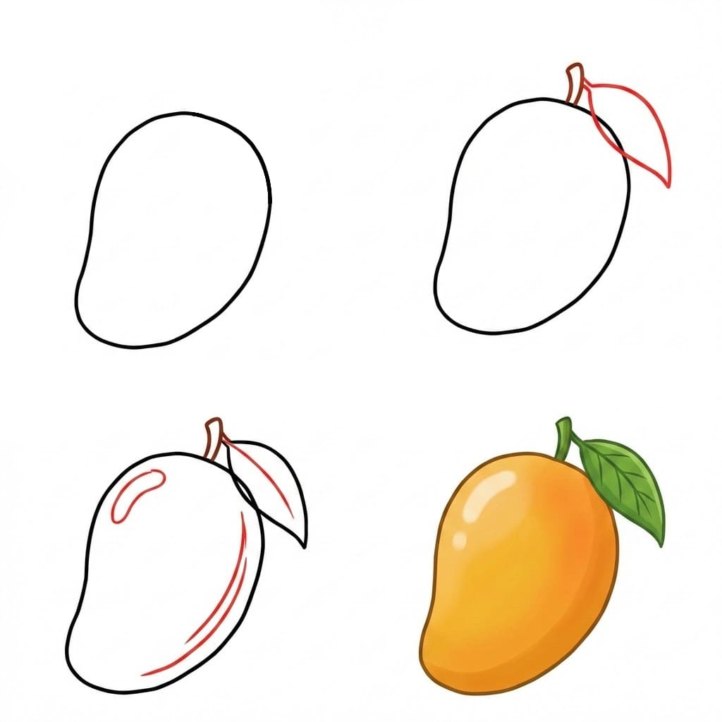 Print Mangos Drawing Ideas