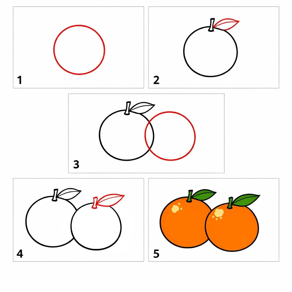 Print Orange Drawing Ideas