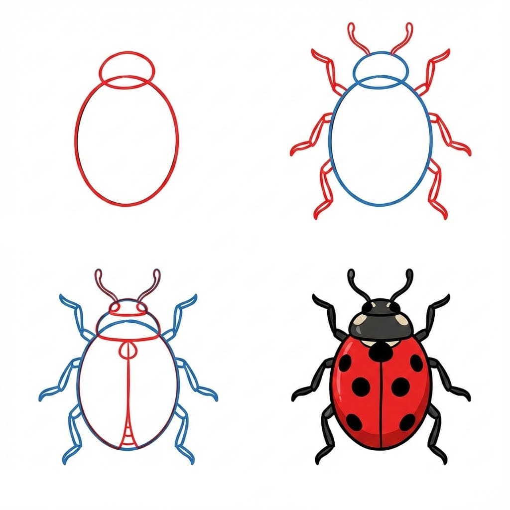 Realistic Beetle Drawing Ideas