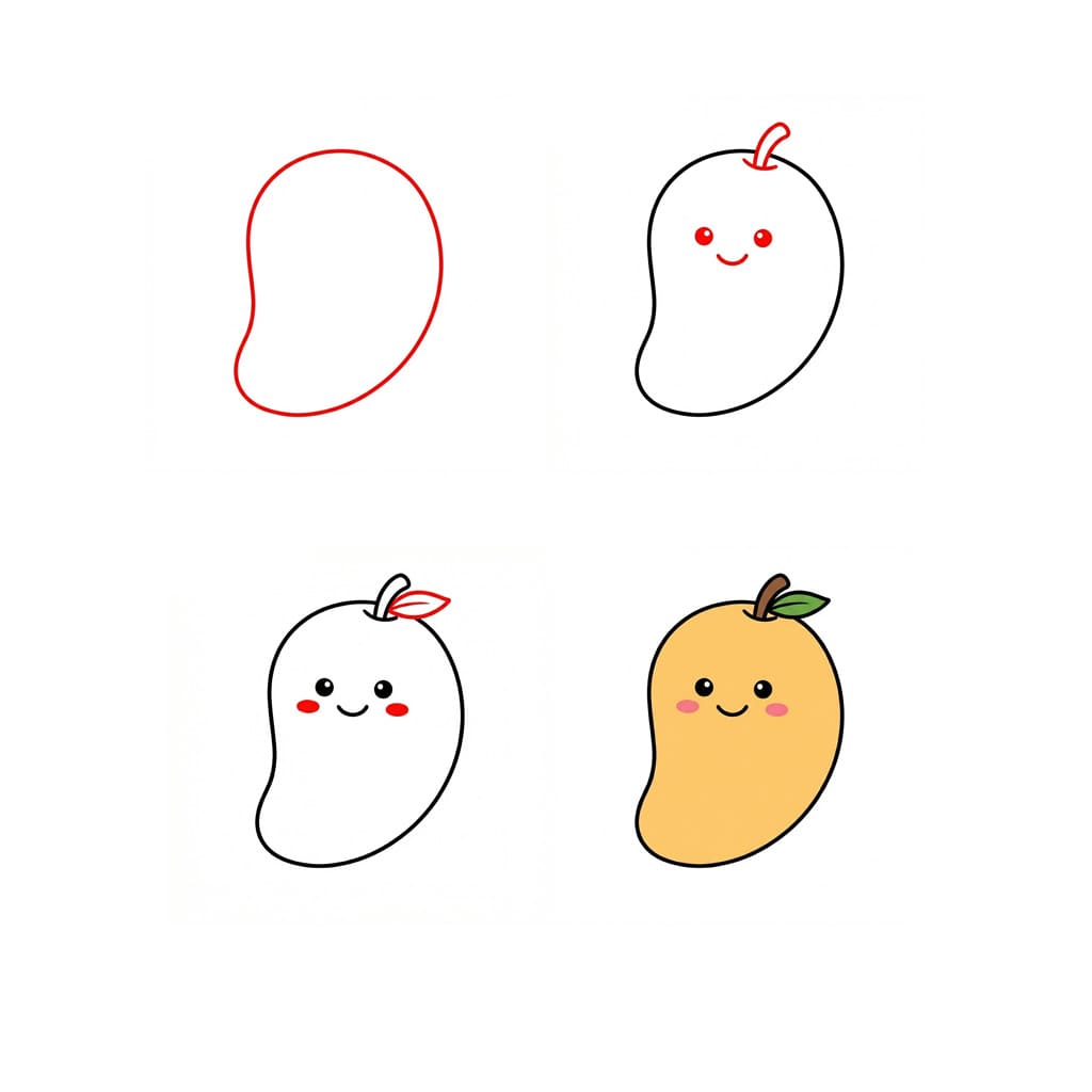 Smile Mango free Drawing Ideas
