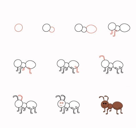 How to draw Ant idea (14)