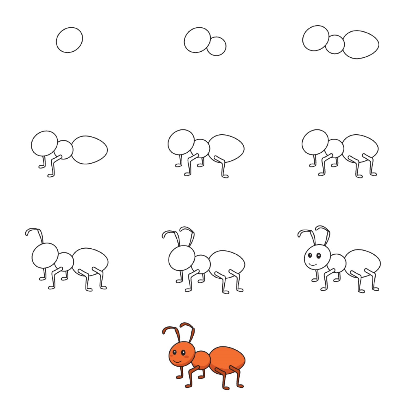 How to draw Ant idea (21)