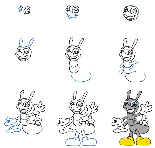 How to draw Ant idea (9)