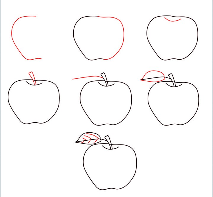 How to draw Apple idea (10)